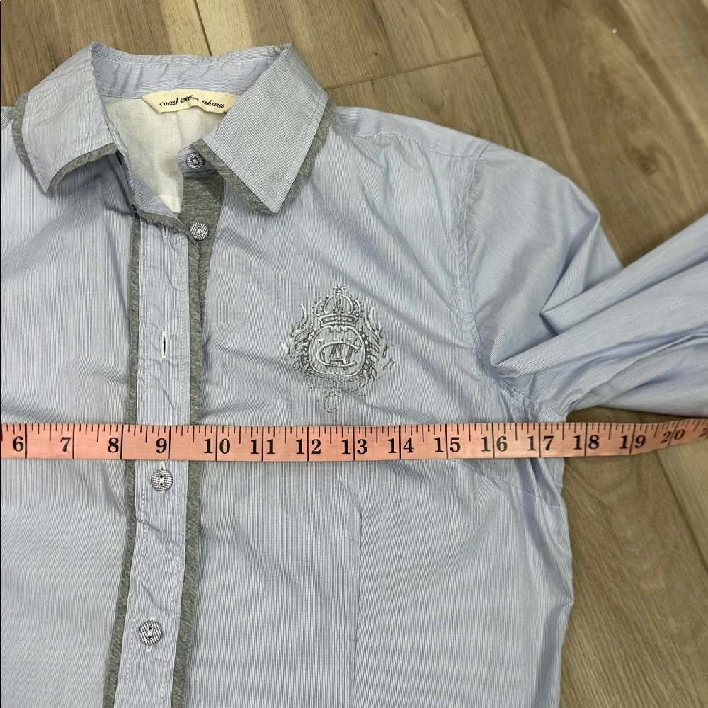 Coast Weber Akaus button down cotton casual shirt size 8